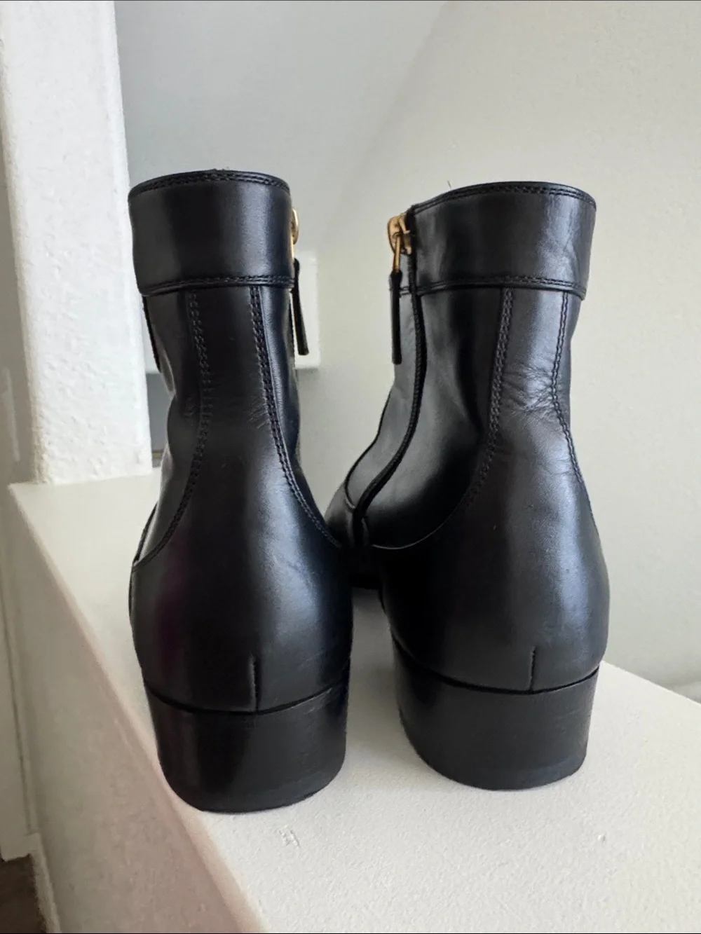 Gucci Men's Adel GG Leather Ankle Boots